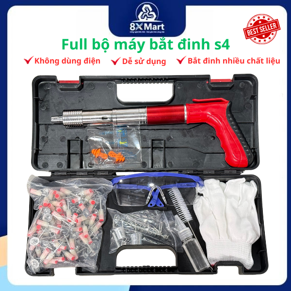 Máy Bắn Đinh Tán ( S4 - loại xịn ) Dụng cụ Tiện lợi - Dễ sử dụng - An toàn