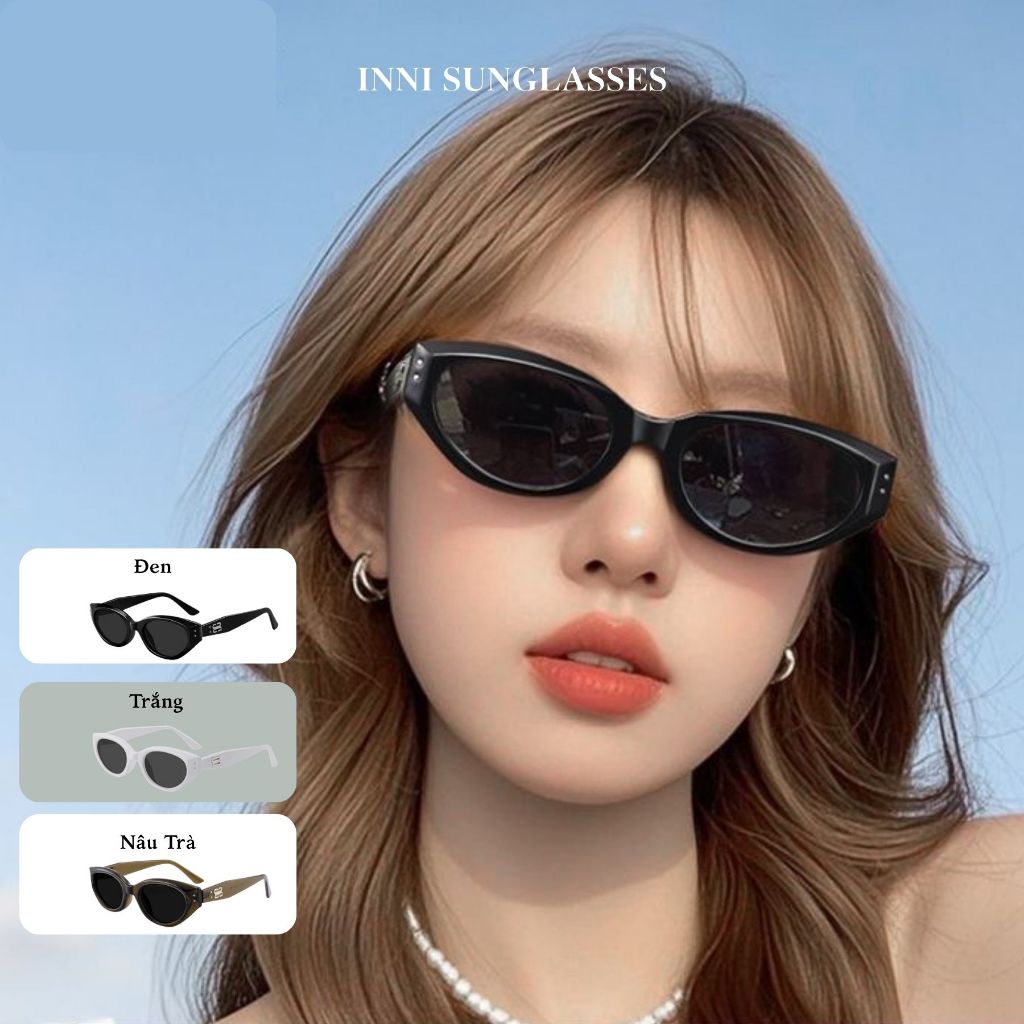 Kính Râm Mắt Mèo INNI 20310 Thời Trang 2026 Chống Tia UV400, Gọng Nhựa Cao Cấp (Dành cho Nữ)