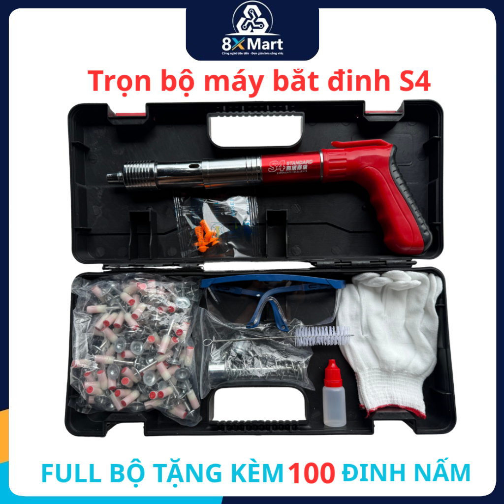 Máy Bắn Đinh Tán ( S4 - loại xịn ) Dụng cụ Tiện lợi - Dễ sử dụng - An toàn