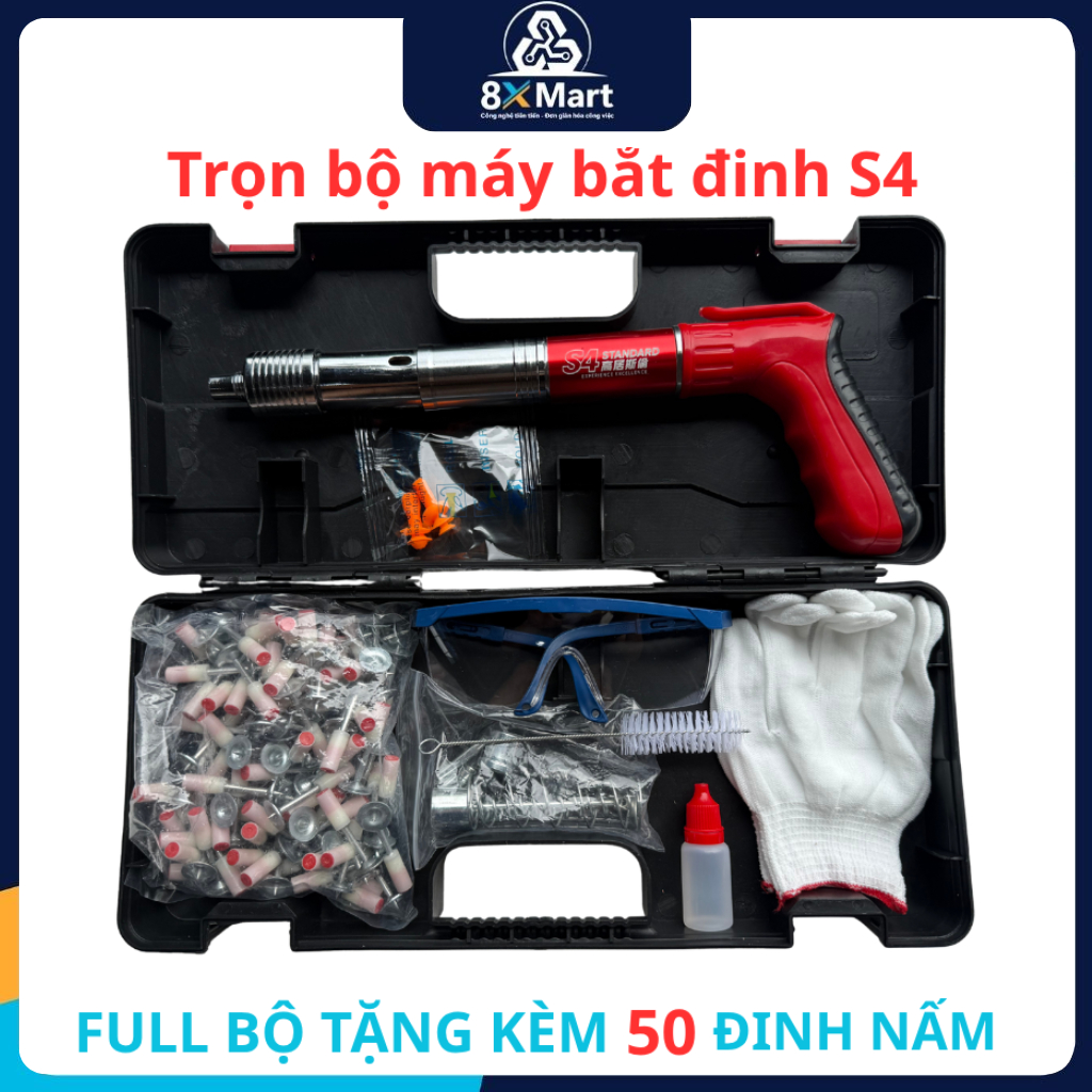 Máy Bắn Đinh Tán ( S4 - loại xịn ) Dụng cụ Tiện lợi - Dễ sử dụng - An toàn