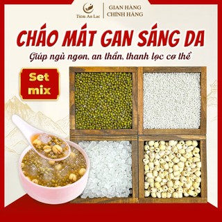 Combo 7 gói cháo mát gan sáng da, thảo mộc vị thanh mát, giúp ngủ ngon, rạng rỡ làn da