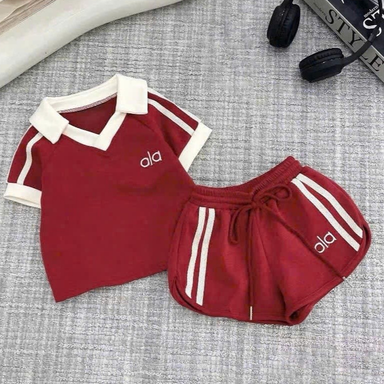 Set Bé Gái HỌA TIẾT OLOE CỔ BẺ QC50 K.Kid Bộ Mùa Hè Chất Cotton Mát Size 8-20kg M88