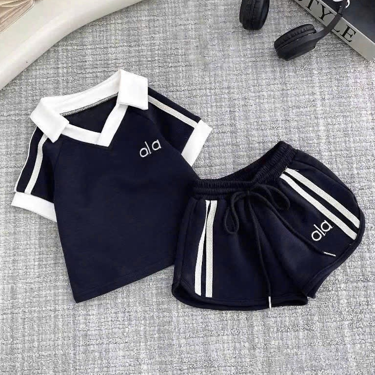Set Bé Gái HỌA TIẾT OLOE CỔ BẺ QC50 K.Kid Bộ Mùa Hè Chất Cotton Mát Size 8-20kg M88