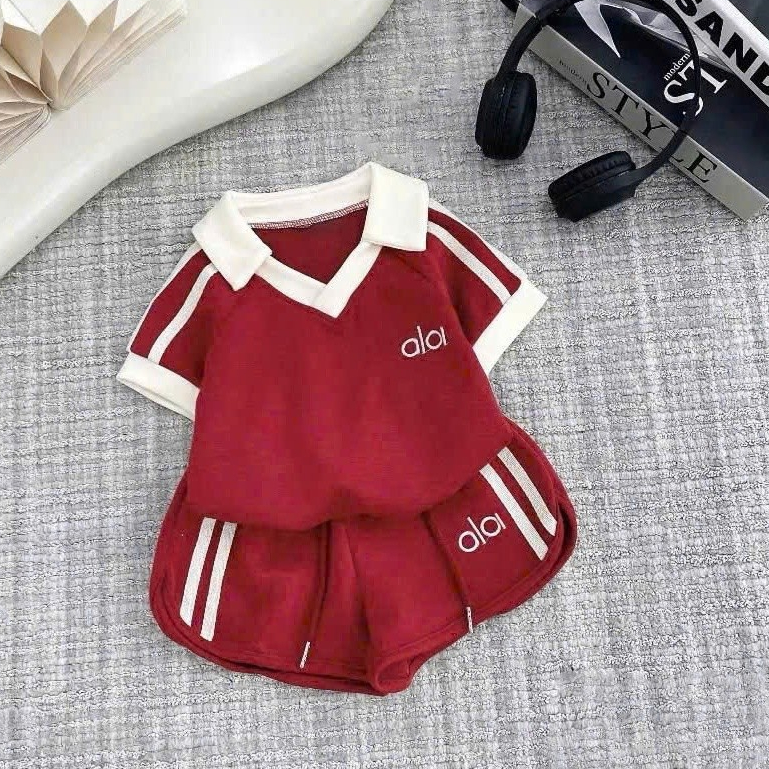 Set Bé Gái HỌA TIẾT OLOE CỔ BẺ QC50 K.Kid Bộ Mùa Hè Chất Cotton Mát Size 8-20kg M88