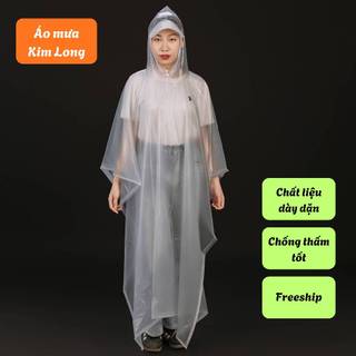Áo Mưa Trong Mờ Cánh Dơi Cao Cấp Dành Cho Nam Và Nữ