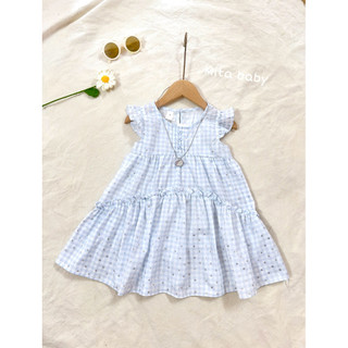[TẶNG Vòng kitty] Váy đi biển, đầm trẻ em hàng QCCC - Váy xinh cho bé mặc hè dáng xòe Bling Bling