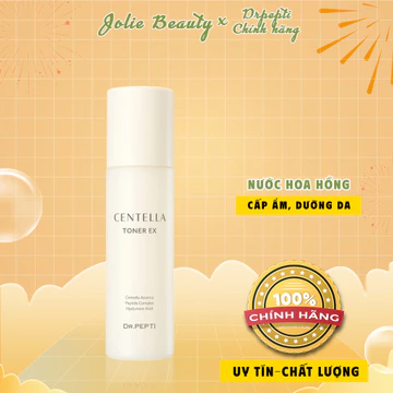 Nước Hoa Hồng Dr.Pepti Centella Toner Ex Cấp Ẩm, Dưỡng Da Căng Bóng 180ml| Jolie Beauty