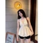 Áo cổ yếm xoắn ngực chấm bi hở lưng dáng bí siêu hot
