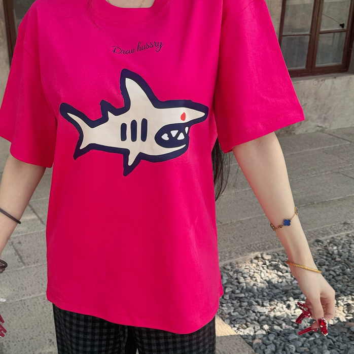 [Full Tag] Áo Thun Drew Fantasy Shark Oversize 100% Cotton 250GSM Cao Cấp Nam nữ