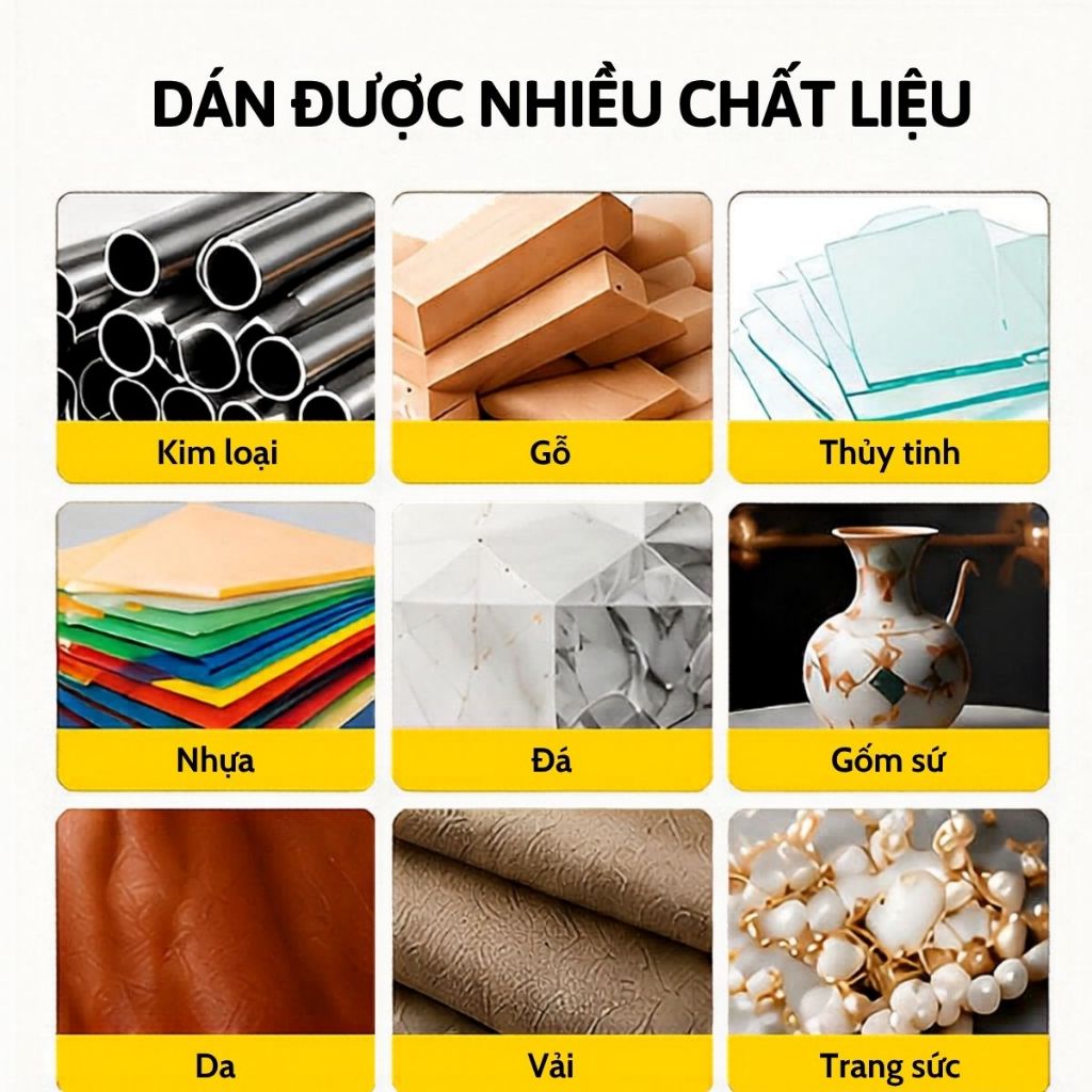 Keo dán đa năng E8000 keo đính đá dán màn hình kính phụ kiện điện thoại các chi tiết nhỏ 50ml
