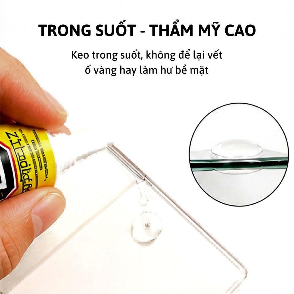 Keo dán đa năng E8000 keo đính đá dán màn hình kính phụ kiện điện thoại các chi tiết nhỏ 50ml