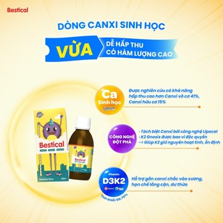 *Canxi Bestical 120ml - Canxi sinh học hỗ trợ tăng chiều cao cho trẻ - FS