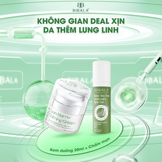 [COMBO] Kem dưỡng ẩm, làm dịu + GEL chấm mụn Tràm Trà 15ML BIBALA