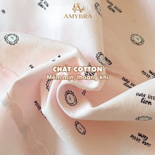 Quần Lót Nữ AMYBRA Dáng Đùi Cotton Viền Su, Quần Chip Đáy May Kháng Khuẩn Thoáng Khí L6005