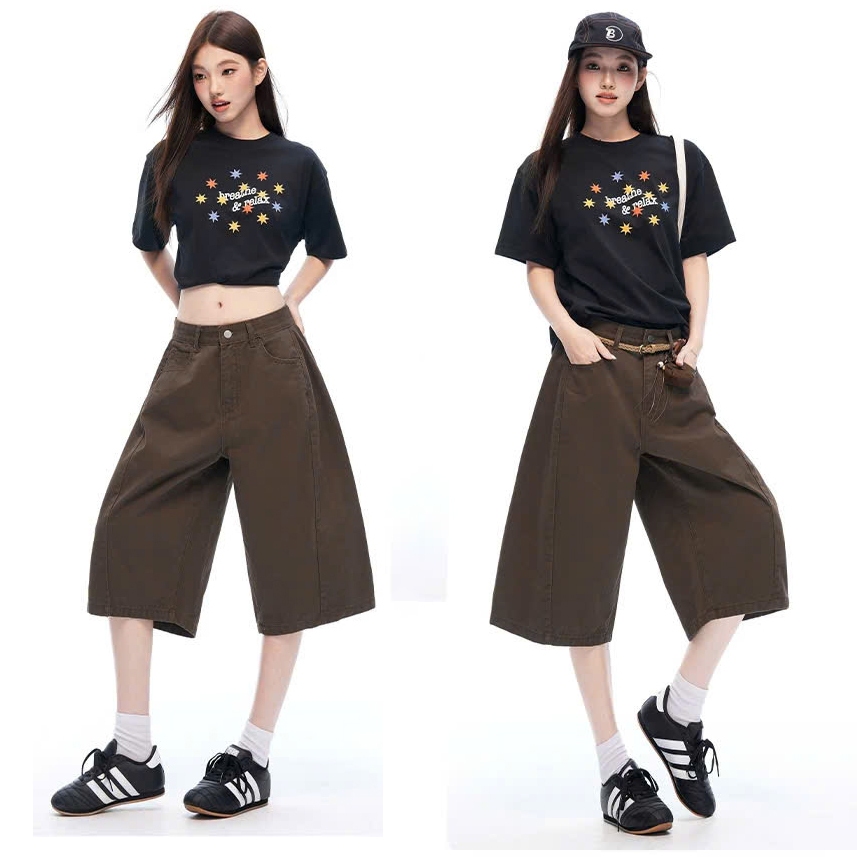 Quần Ngố Lửng Nữ Kaki Nhật Hàng Đẹp Form Cong Tôn Dáng Vibe Xinh Đẹp m10