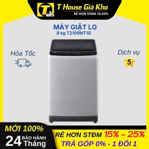 Máy giặt LG 9 kg T2109NT1G Thiết Kế Hiện Đại BH 24 Tháng