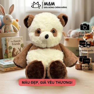 Bộ sưu tập Heo Thơm Chạy: Gấu trúc lông chồn vàng 2 màu ôm ngủ, hàng sẵn giao ngay