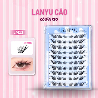 Mi giả không cần keo Jyd, mi đuôi cáo 12-14mm có thể tái sử dụng trong trang điểm, đi tiệc