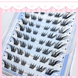 Mi giả không cần keo Jyd, mi đuôi cáo 12-14mm có thể tái sử dụng trong trang điểm, đi tiệc