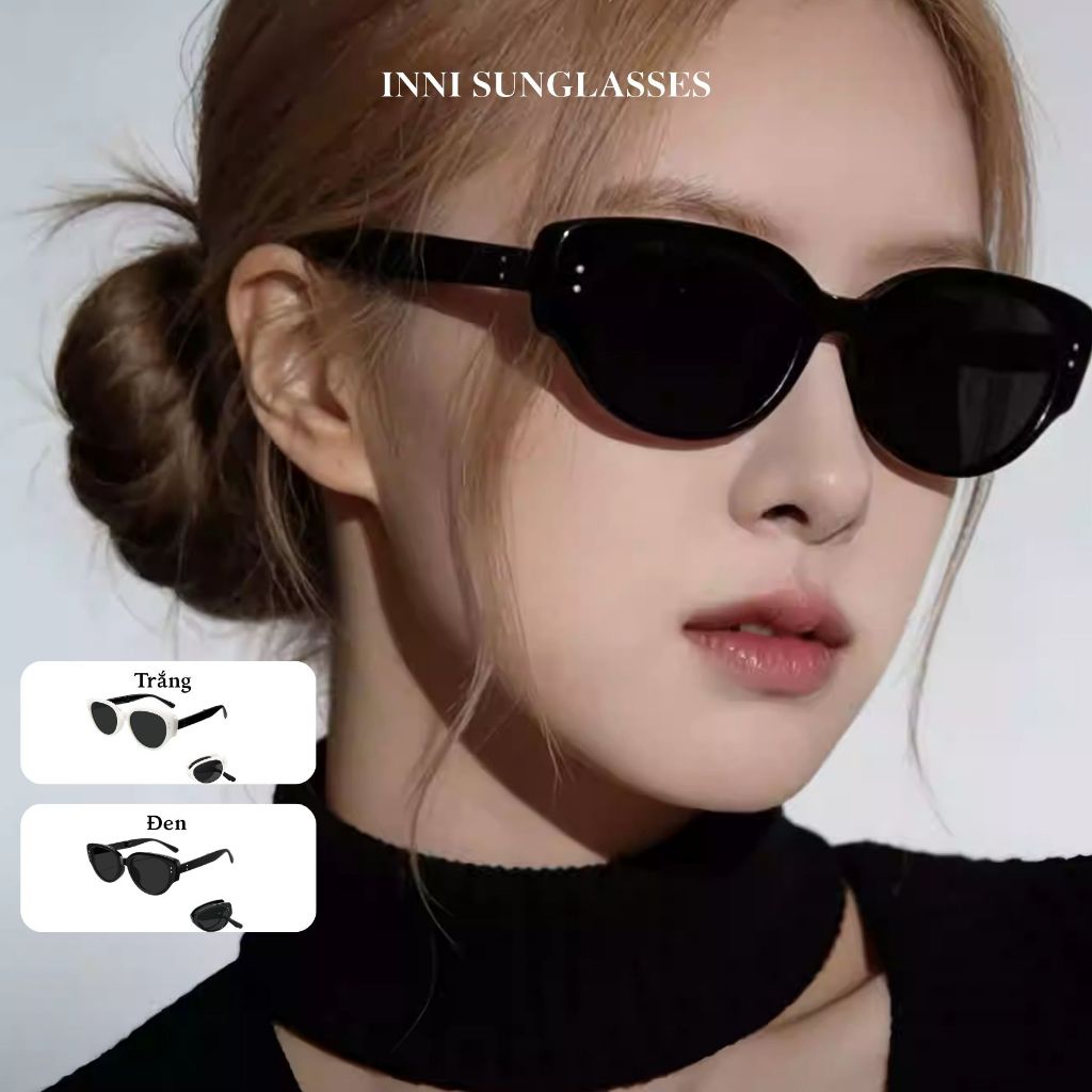 Kính Mát Phân Cực Mắt Oval INNI 9017 Chống UV400, Gọng Nhựa Dày Sang Trọng (Unisex)