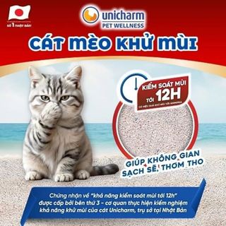 [Hỏa Tốc] Cát vệ sinh đất sét cho mèo UNICHARM 8L - Túi 3.6kg