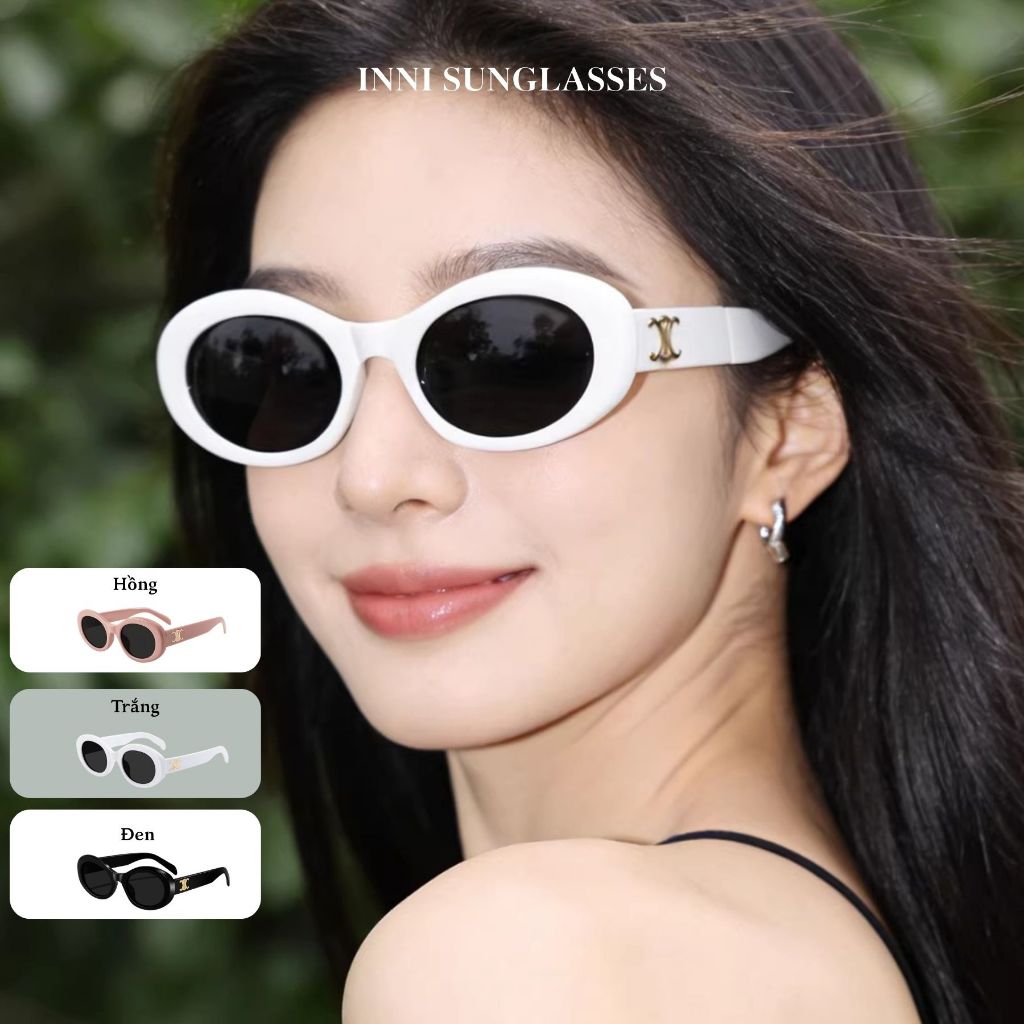 Kính Râm Form Oval Nữ INNI 2026 Kính Râm Gọng TR Chống Tia UV Cao Cấp, Kính Đi Chơi, Đi Du Lịch 3948