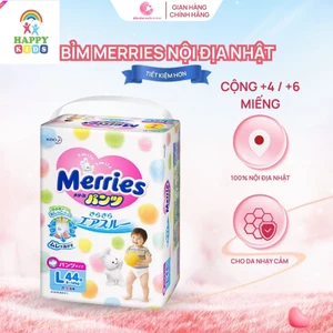 Tã / Bỉm Merries Nội Địa Nhật – Êm Ái, Thoáng Khí, Ngăn Ngừa Hăm Tã Hiệu Quả (Dán & Quần) Đủ Size