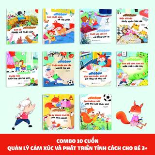 Combo 10 Cuốn Quản Lý Cảm Xúc Và Phát Triển Tính Cách Cho Bé + 8 Cuốn Nhật Ký Nuôi Dưỡng Thói Quen Tốt Cho Trẻ