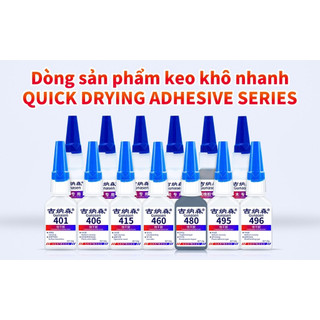 [Chính Hãng] Keo Dán Đa Năng Gunasen 401 406 460 480 495 496 Siêu Dính Dán Các Loại Vật Liệu Bền Bỉ Khô Nhanh
