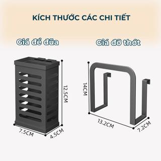 Giá đựng gia vị nhà bếp, Giá Úp Dao Thớt Chai Dầu Sơn Tĩnh Điện Chắc Chắn, Tiết Kiệm Không Gia