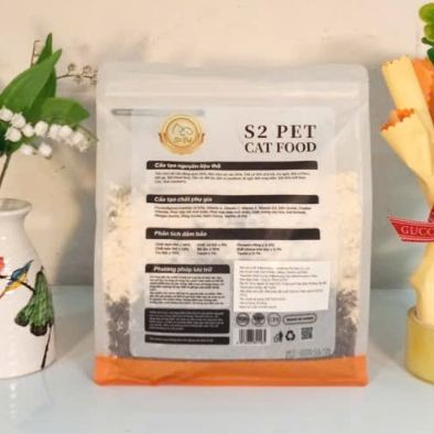 Hạt Cho Mèo S2 PET S2 Premium 1Kg Siêu Topping Ruốc Cho Mèo Mọi Lứa Tuổi