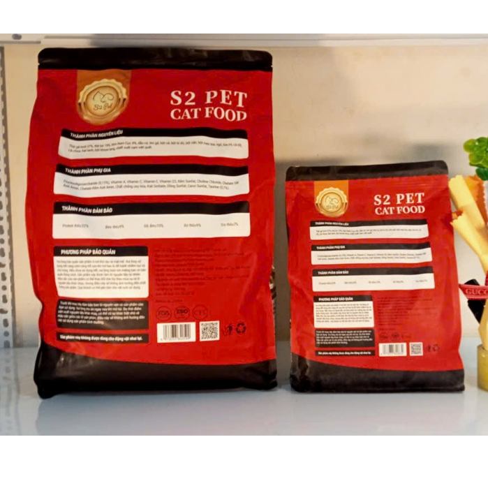[Tặng 5 soup thưởng] Hạt Cho Mèo S2 PET V3 Urinary Hỗ Trợ Đường Ruột, Tăng Cường Đề Kháng, Giảm Búi Lông