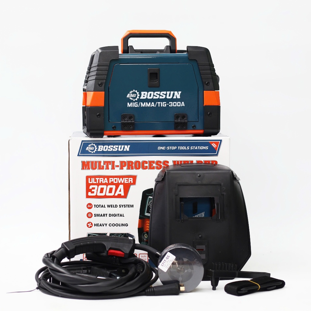 Máy Hàn BOSSUN BS-MMT300A, Chuyên Đi Công Trình, Dòng Hàn 300A,3 Chế Độ Hàn Que, Hàn MIG, Hàn TIG