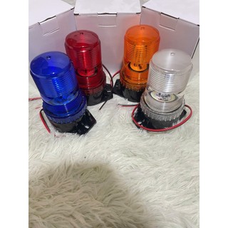 Đèn quay cảnh báo điện 12v và 24v có 4 màu trắng, vàng, đỏ, xanh dương ( giá bán 1 chiếc ).D