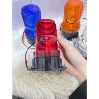 Đèn quay cảnh báo điện 12v và 24v có 4 màu trắng, vàng, đỏ, xanh dương ( giá bán 1 chiếc ).D