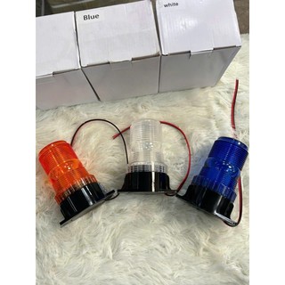 Đèn quay cảnh báo điện 12v và 24v có 4 màu trắng, vàng, đỏ, xanh dương ( giá bán 1 chiếc ).D