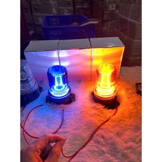 Đèn quay cảnh báo điện 12v và 24v có 4 màu trắng, vàng, đỏ, xanh dương ( giá bán 1 chiếc ).D