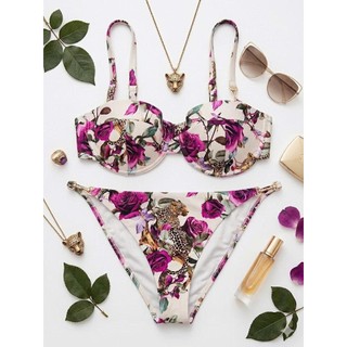 Nhiều mẫu>Set bơi 2 mảnh, bikini đi biển nữ họa tiết siêu xinh, sẵn đệm ngực hàng xuất dư cao cấp LAGENCE