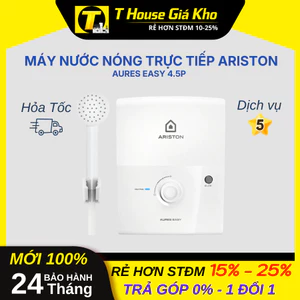 Máy nước nóng trực tiếp Ariston AURES EASY 4.5P An Toàn Độ Bền Cao BH 24 Tháng