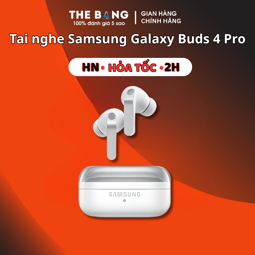 Tai Nghe Bluetooth Sam Sung Galaxy Buds 4 / Buds 4 Pro Thế Hệ Mới -  Bass Căng - Pin 30H -Bảo Hành 24 Tháng