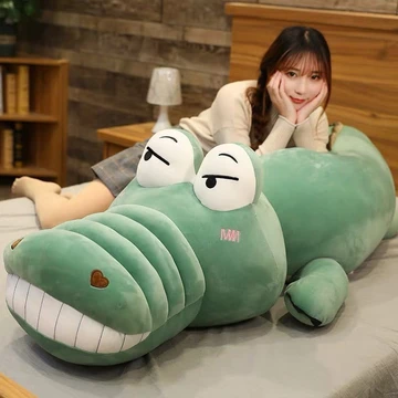 Gấu Bông Cá Sấu Ngáo Nhồi Bông siêu dễ thương, gấu bông mềm mịn ôm ngủ cực sướng - Gấu bông Vip