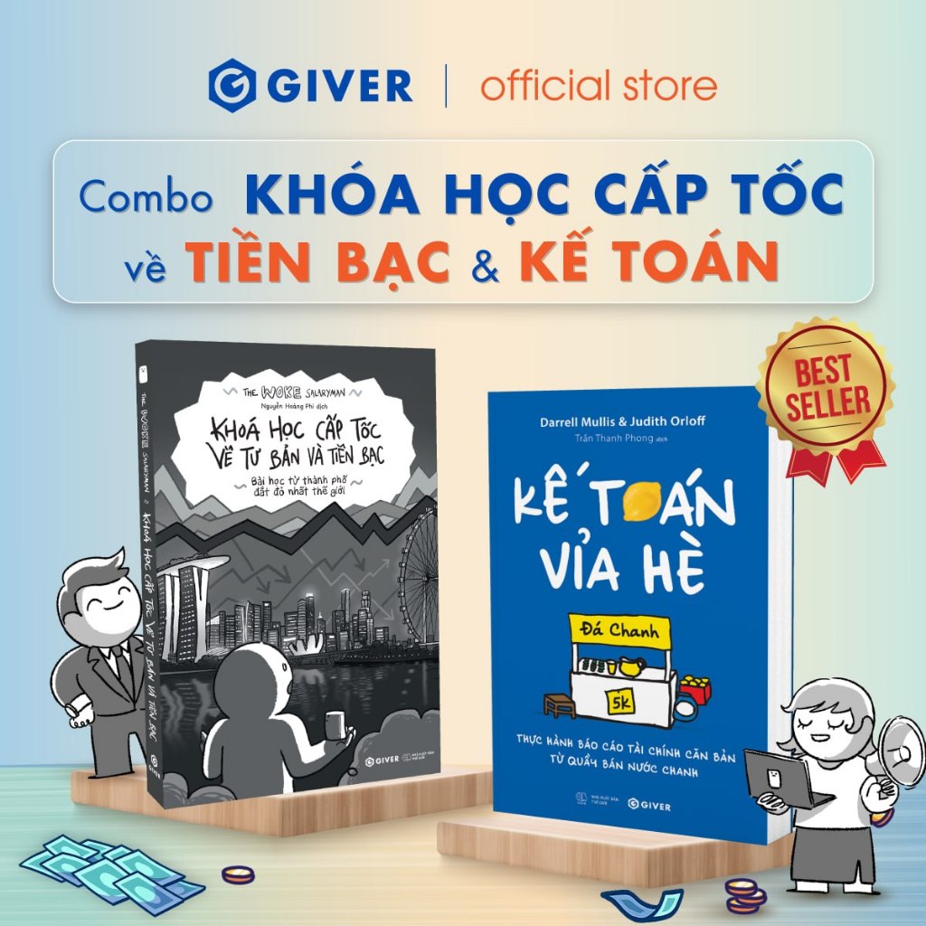 Sách - Combo Khóa Học Cấp Tốc Về Tiền Bạc & Kế Toán
