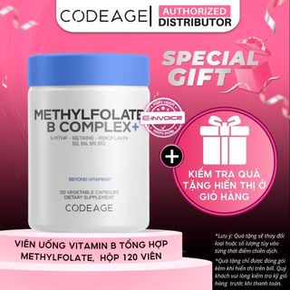 TPBVSK Viên Uống Bảo Vệ Sức Khỏe Codeage Methyl-Elite+, Hộp 120 Viên