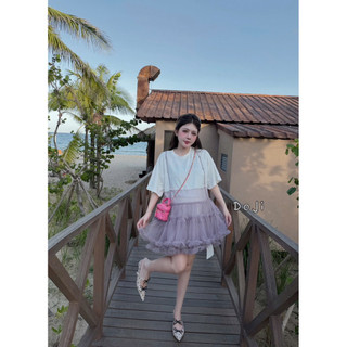 Váy Babydoll Phối Voan Tầng Xoè QC