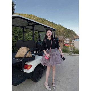 Váy Babydoll Phối Voan Tầng Xoè QC