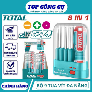 Bộ tua vít đa năng TOTAL 8 in 1 / 13 in 1 / 9 đầu – tiện lợi, siêu bền chuyên dụng chính hãng DNTT