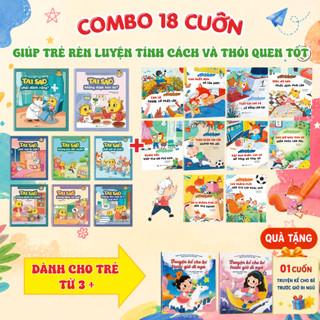 Combo 10 Cuốn Quản Lý Cảm Xúc Và Phát Triển Tính Cách Cho Bé + 8 Cuốn Nhật Ký Nuôi Dưỡng Thói Quen Tốt Cho Trẻ