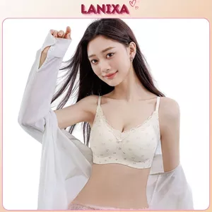 Áo ngực nữ su đúc cao cấp đệm mút mỏng 3D gom ôm ngực họa tiết hoa nhí ngọt ngào LANIXA A1846 -CB