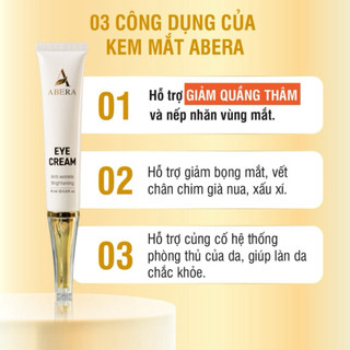 Kem mắt Abera chuyên quầng thâm, bọng mắt và nếp nhăn
