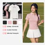 Áo Polo Nữ Cổ Sơ Mi Livan LV26S04F240 – Áo Thể Thao Nữ Co Giãn, Mềm Mại, Mặc Đi Làm & Chơi Thể Thao — ảnh 1